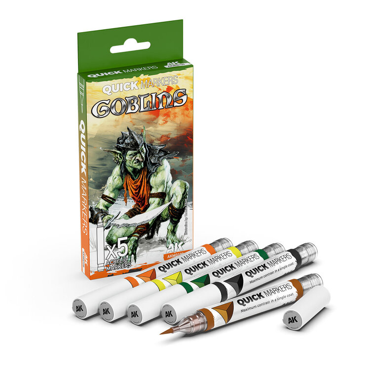 AK Interactive AK Interactive: Quick Markers Set - Goblins