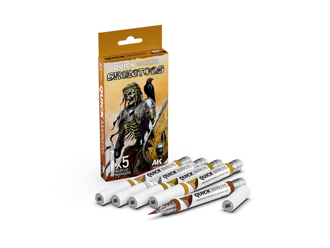 AK Interactive Quick Markers Set - Skeletons