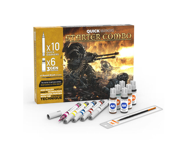 AK Interactive Quick Markers - Starter Combo