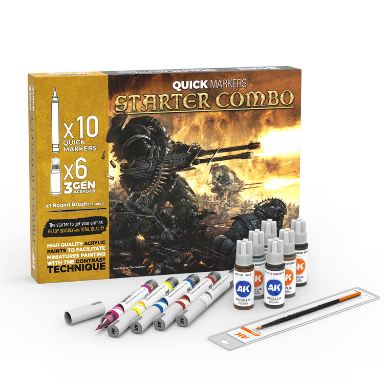 AK Interactive AK Interactive: Quick Markers - Starter Combo