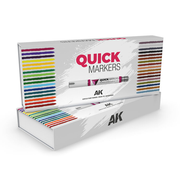 AK Interactive AK Interactive - Full Range: Quick Markers - 34 Units