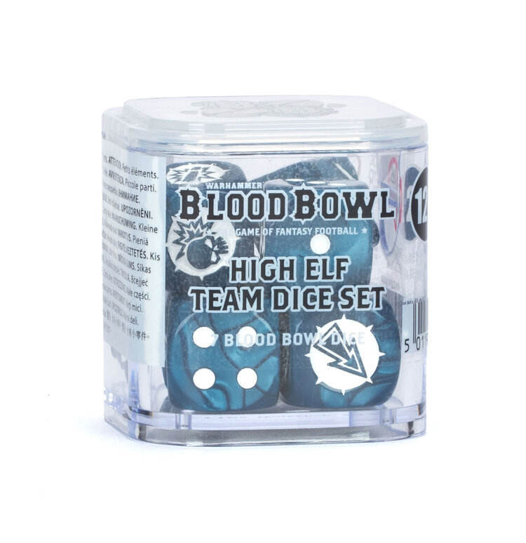 Games Workshop Warhammer Blood Bowl: High Elf Team - Dice Set