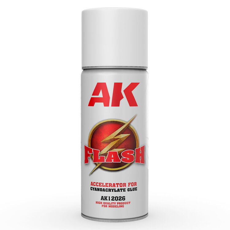 AK Interactive AK Interactive: Flash Spray - Accelerator for Cyanoacrylate Glue (for Super Glue)