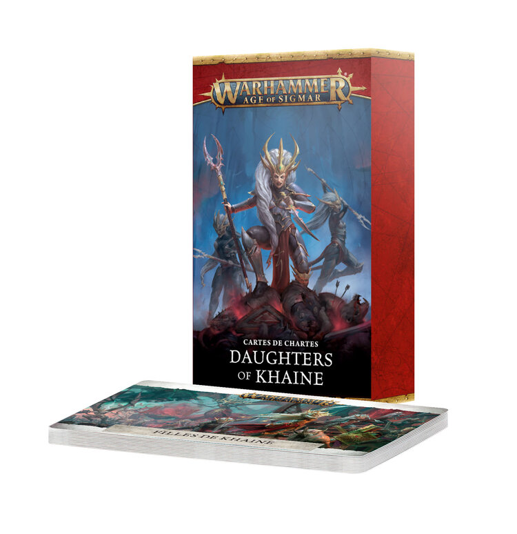 Games Workshop Warhammer Warscroll Cards: Daughters of Khaine (fra)