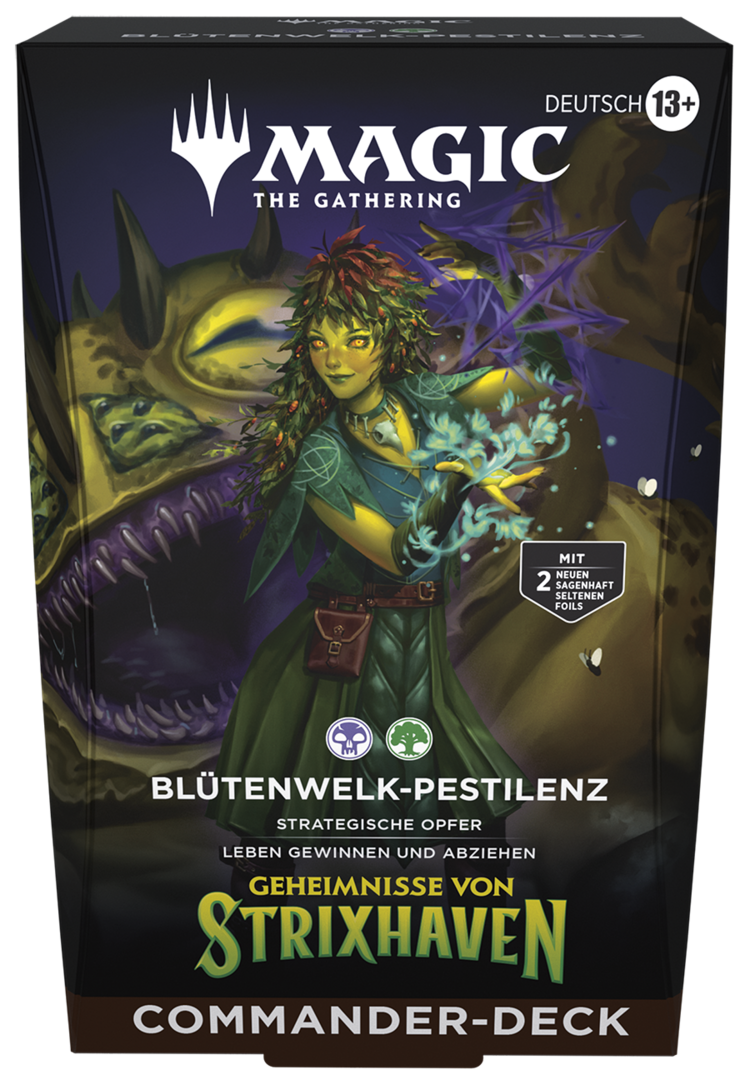 Magic: The Gathering Wizards of the Coast - Magic: The Gathering - Geheimnisse von Strixhaven: Commander Deck - Blütenwelk-Pestilenz (deu)