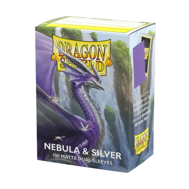 Dragon Shield Dragon Shield: Nebula & Silver - Matte Dual Sleeves (100 Standard Size Sleeves)