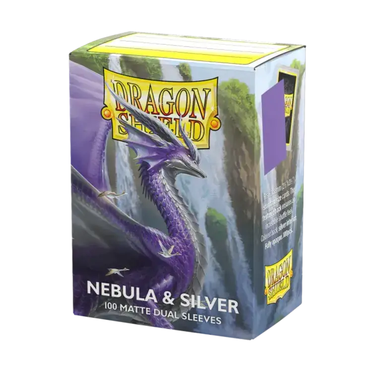 Dragon Shield Dragon Shield: Nebula & Silver - Matte Dual Sleeves (100 Standard Size Sleeves)