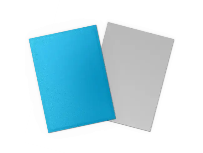 Dragon Shield Sky Blue & Silver - Matte Dual Sleeves (100 Standard Size Sleeves)