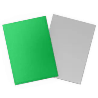 Dragon Shield Apple Green & Silver - Matte Dual Sleeves (100 Standard Size Sleeves)