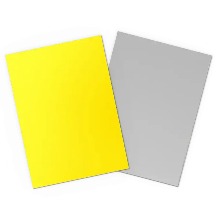 Dragon Shield Dragon Shield: Yellow & Silver - Matte Dual Sleeves (100 Standard Size Sleeves)