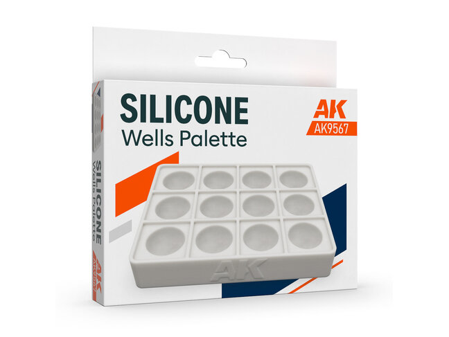 AK Interactive Silicone Wells Palette