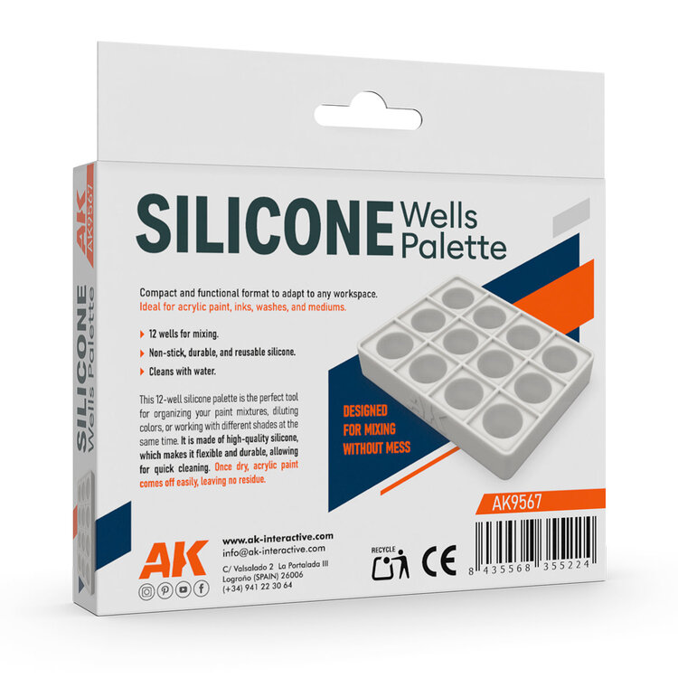 AK Interactive AK Interactive: Silicone Wells Palette