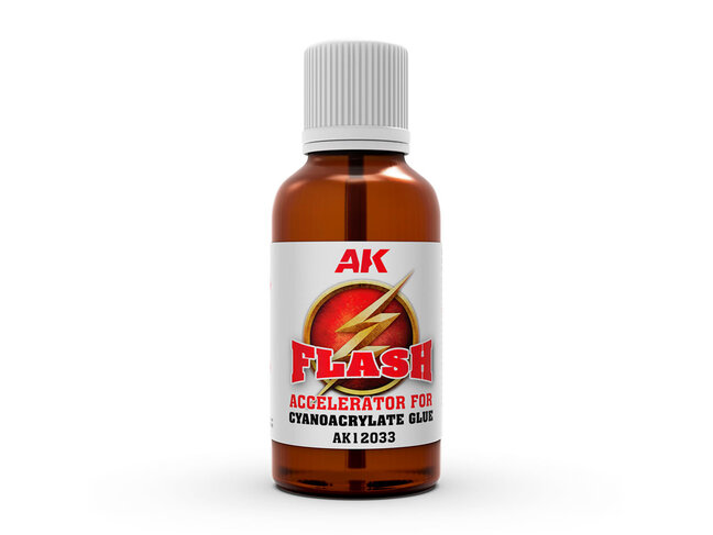 AK Interactive Flash 30ml - Accelerator Liquid for Cyanoacrylate Glue (for Super Glue)