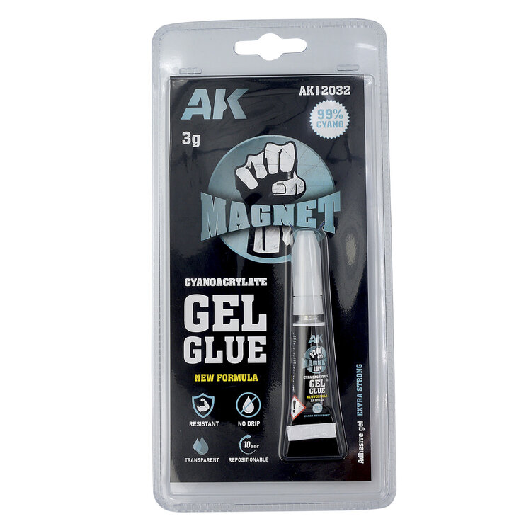 AK Interactive AK Interactive: Magnet Ultra Resistant Cyanocrylate Glue 3g (Super Glue)