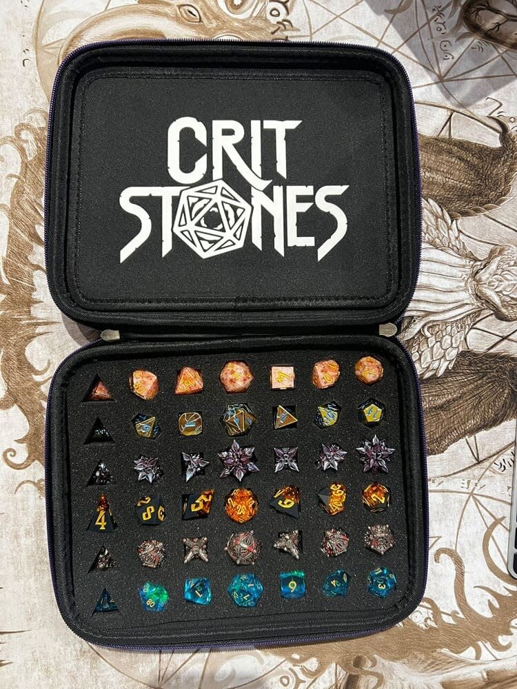 GlassStaff GlassStaff - Crit Stones: Arcanum Luxury Dice Case - Purple