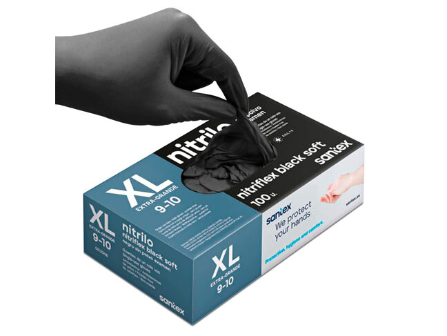 Green Stuff World Black Nitrile Gloves - XL (100)