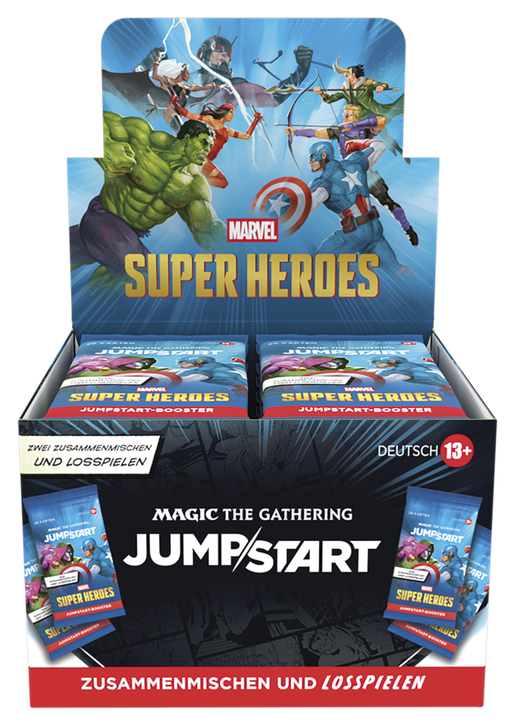 Magic: The Gathering Marvel Super Heroes: Jumpstart Booster Display (deu)