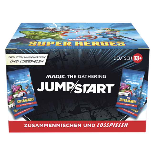 Magic: The Gathering Wizards of the Coast - Magic: The Gathering - Marvel Super Heroes: Jumpstart Booster Display (deu)
