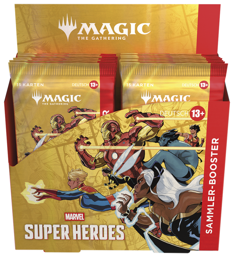 Magic: The Gathering Marvel Super Heroes: Sammler Booster Display (deu)