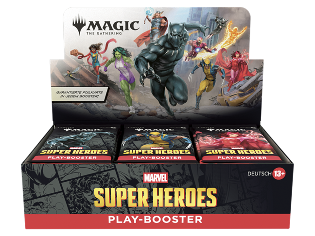 Magic: The Gathering Marvel Super Heroes: Play Booster Display (deu)