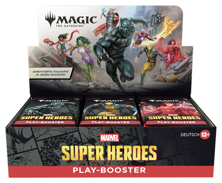 Magic: The Gathering Marvel Super Heroes: Play Booster Display (deu)