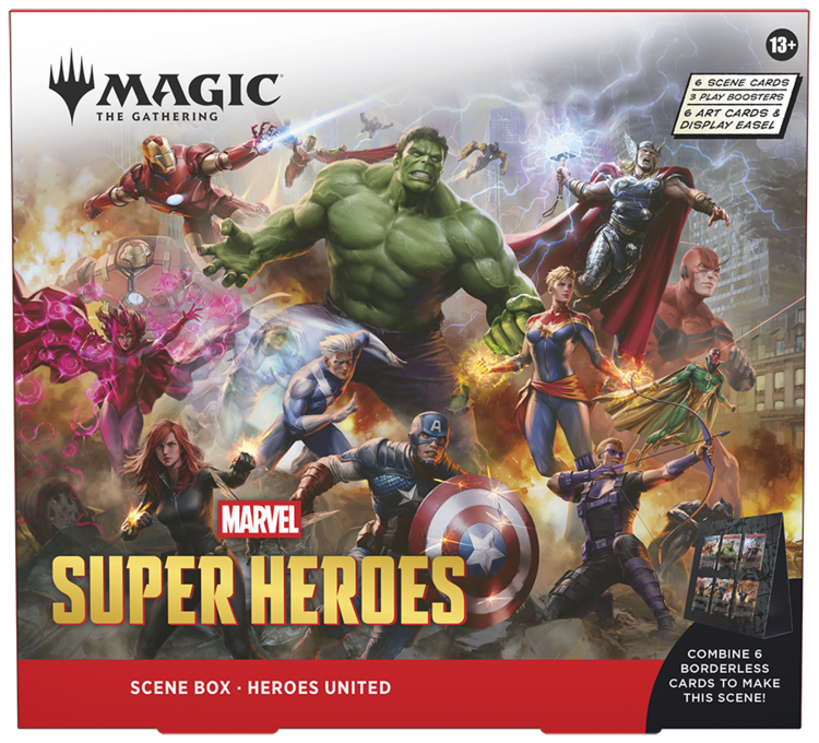 Magic: The Gathering Wizards of the Coast - Magic: The Gathering - Marvel Super Heroes: Scene Boxe - Heroes United (eng)
