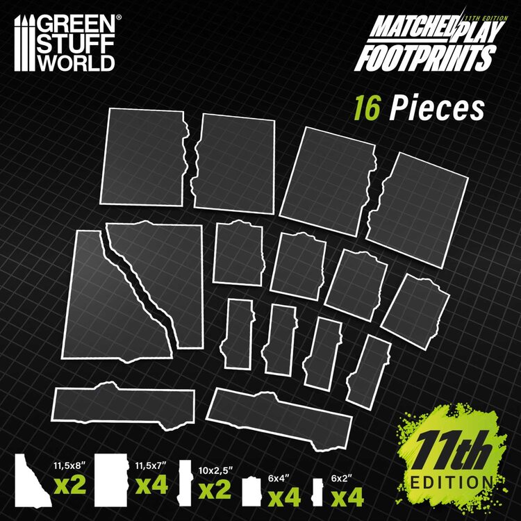 Green Stuff World Green Stuff World: Warhammer 40000 11th Edition - Matched Play Footprints