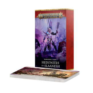 Games Workshop Warscroll Cards: Hedonites of Slaanesh (eng)