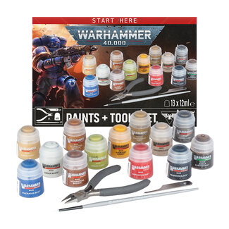 Games Workshop Warhammer 40000: Paints + Tools Set