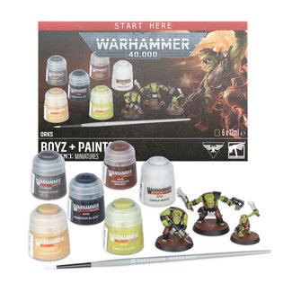 Games Workshop Warhammer 40000: Orks - Boyz + Paints