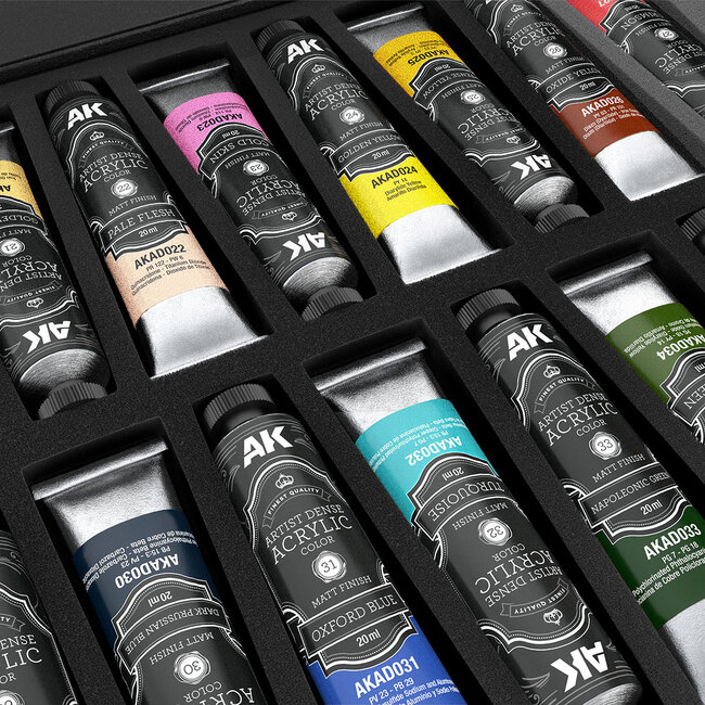 AK Interactive Deluxe Edition Box - Artist Dense Acrylic Color - Expansion 01