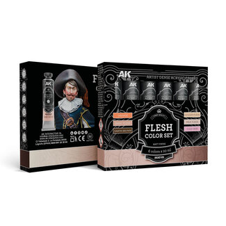 AK Interactive Artist Dense Acrylic Color - Flesh Color Set