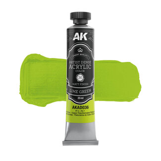 AK Interactive Artist Dense Acrylic Color - Lime Green