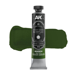 AK Interactive Artist Dense Acrylic Color - Moss Green