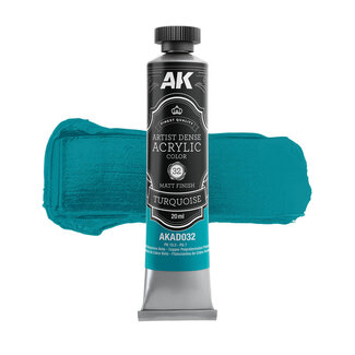 AK Interactive Artist Dense Acrylic Color - Turquoise