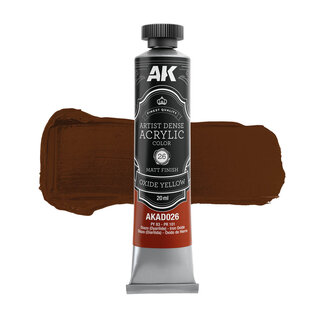 AK Interactive Artist Dense Acrylic Color - Oxide Yellow