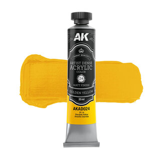 AK Interactive Artist Dense Acrylic Color - Golden Yellow