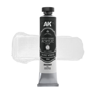AK Interactive Artist Dense Acrylic Color - Pure White