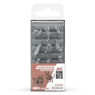 AK Interactive Basing Bits: Animals - Cats