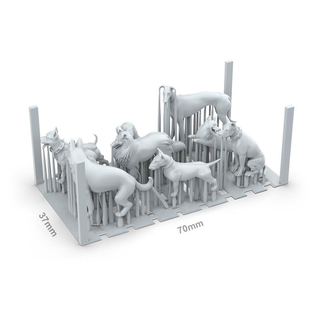 AK Interactive Basing Bits: Animals - Dogs