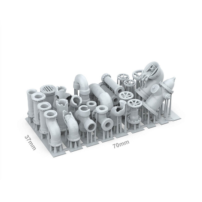 AK Interactive Basing Bits: Wargame Scenery - Pipes