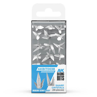 AK Interactive Basing Bits: Wargame Scenery - Sharp Crystals