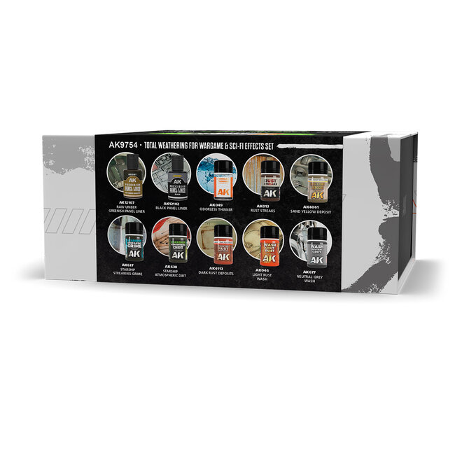 AK Interactive Effects Set - Total Weathering for Wargame & Sci-Fi