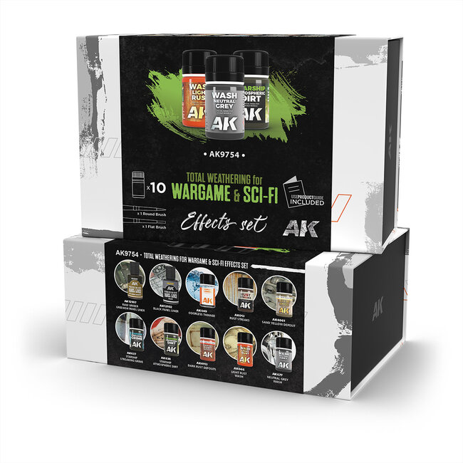 AK Interactive Effects Set - Total Weathering for Wargame & Sci-Fi