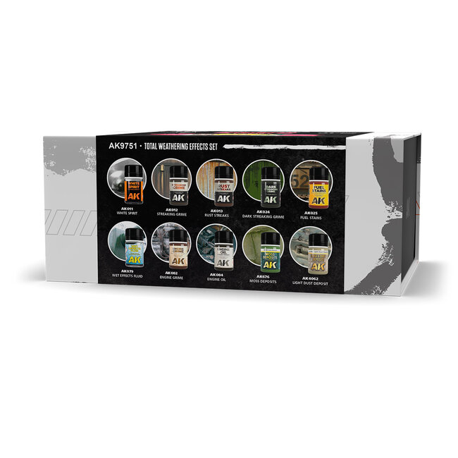 AK Interactive Total Weathering - Effects Set