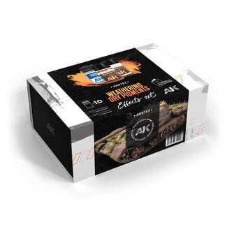 AK Interactive Effects Set - Weathering Dry Pigments