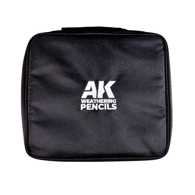 AK Interactive Full Range: Weathering Pencils - Cloth Case with Zipper - 37 Units