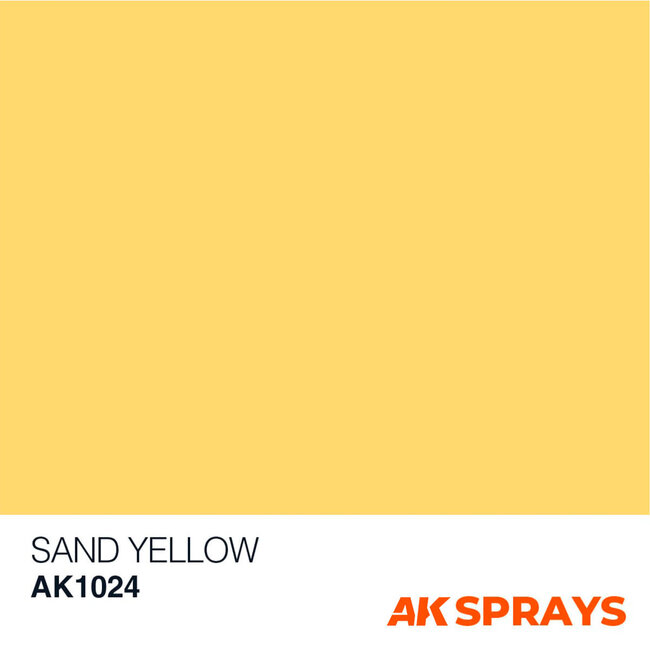 AK Interactive Spray: Sand Yellow Color 150ml
