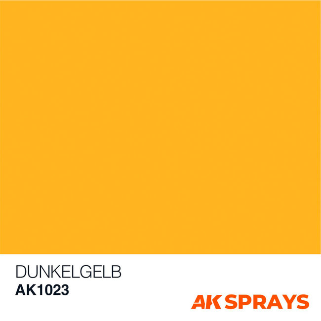 AK Interactive Spray: Dunkelgelb Color 150ml