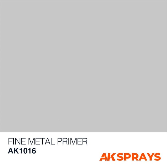 AK Interactive Spray: Fine Metal Primer 150ml